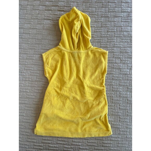 3Y Baby Gap Yellow Towel Terry Swim Cover Up Hoodie - Picture 3 of 6